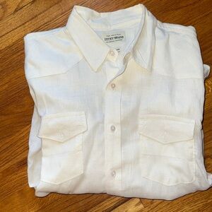 Lucky Brand Men's Cream Button Down Shirt